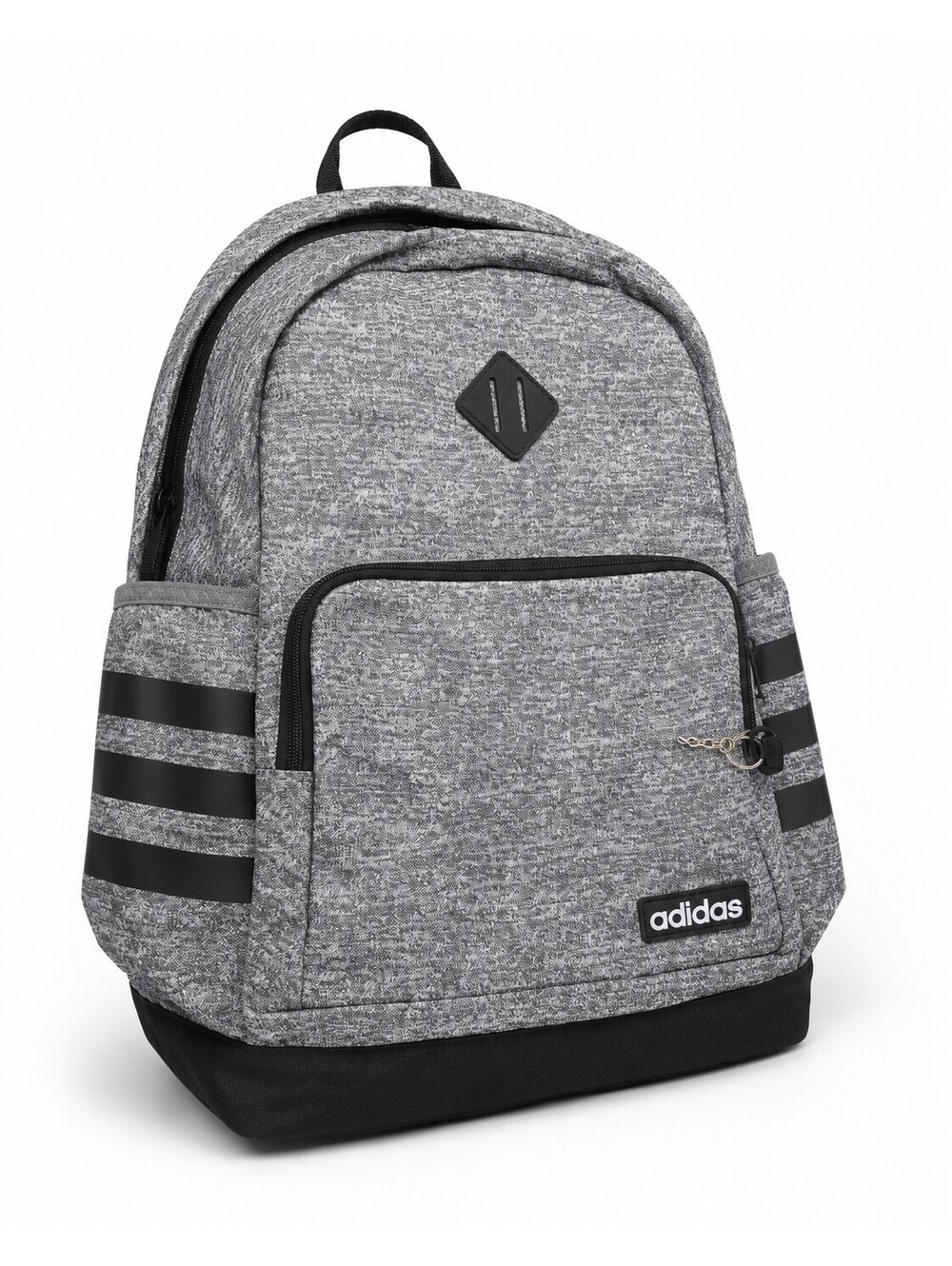 Adidas Gray Black Heather Backpack School Travel Laptop Bag Padded Straps